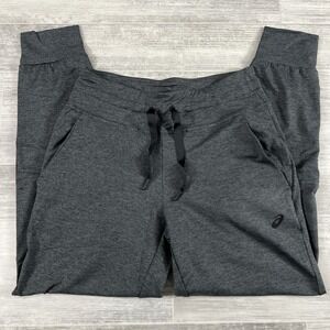 ASICS Women's Dark‎ Grey Heather Tech Joggers Size Small Style 2032B850 NWT